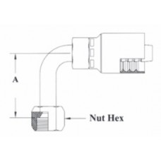 1/4 X 1/4 FEMALE JIC 90° MEDIUM SWIVEL